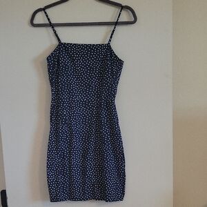 Blue And White Polka Dot Dress Size 6